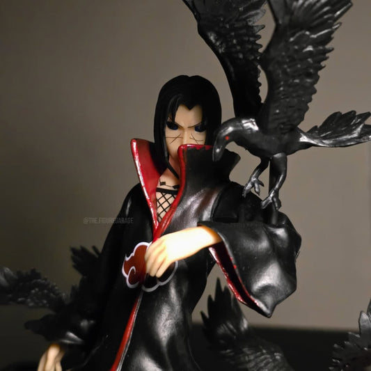 Itachi Uchiha standing with crows - Switchable Face (28cm)