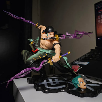 Zoro Three sword - With Extra Switchable Face (18cm)