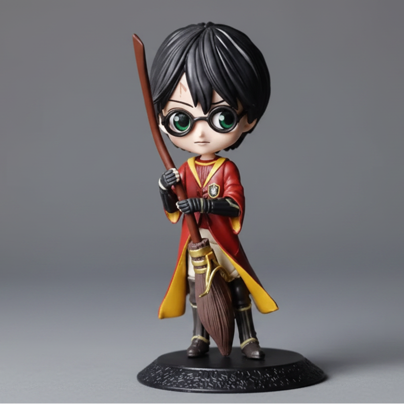 Harry Potter with his Broom stick (9 cm)